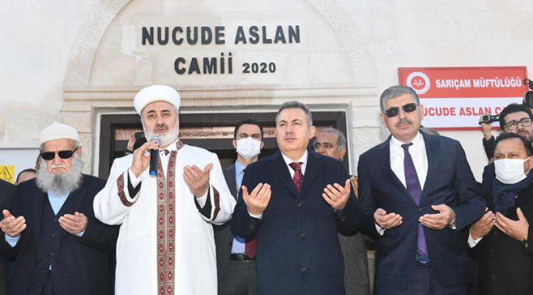 VALİ ELBAN NUCUDE ASLAN CAMİSİ'NİN AÇILIŞINI YAPTI