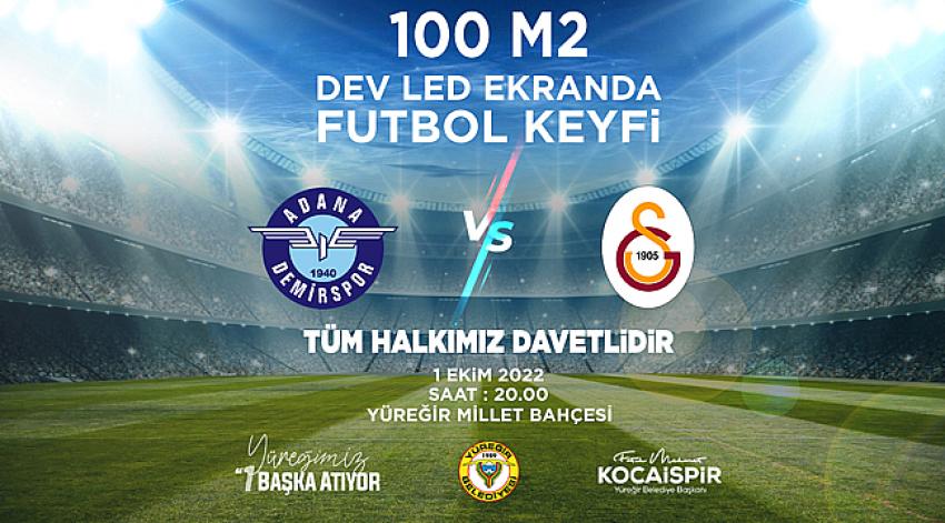 Adana Demirspor-Galatasaray maçı için dev ekran kuruyor